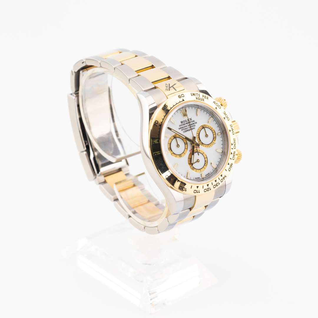 Rolex Steel & Gold Daytona White Dial 116503