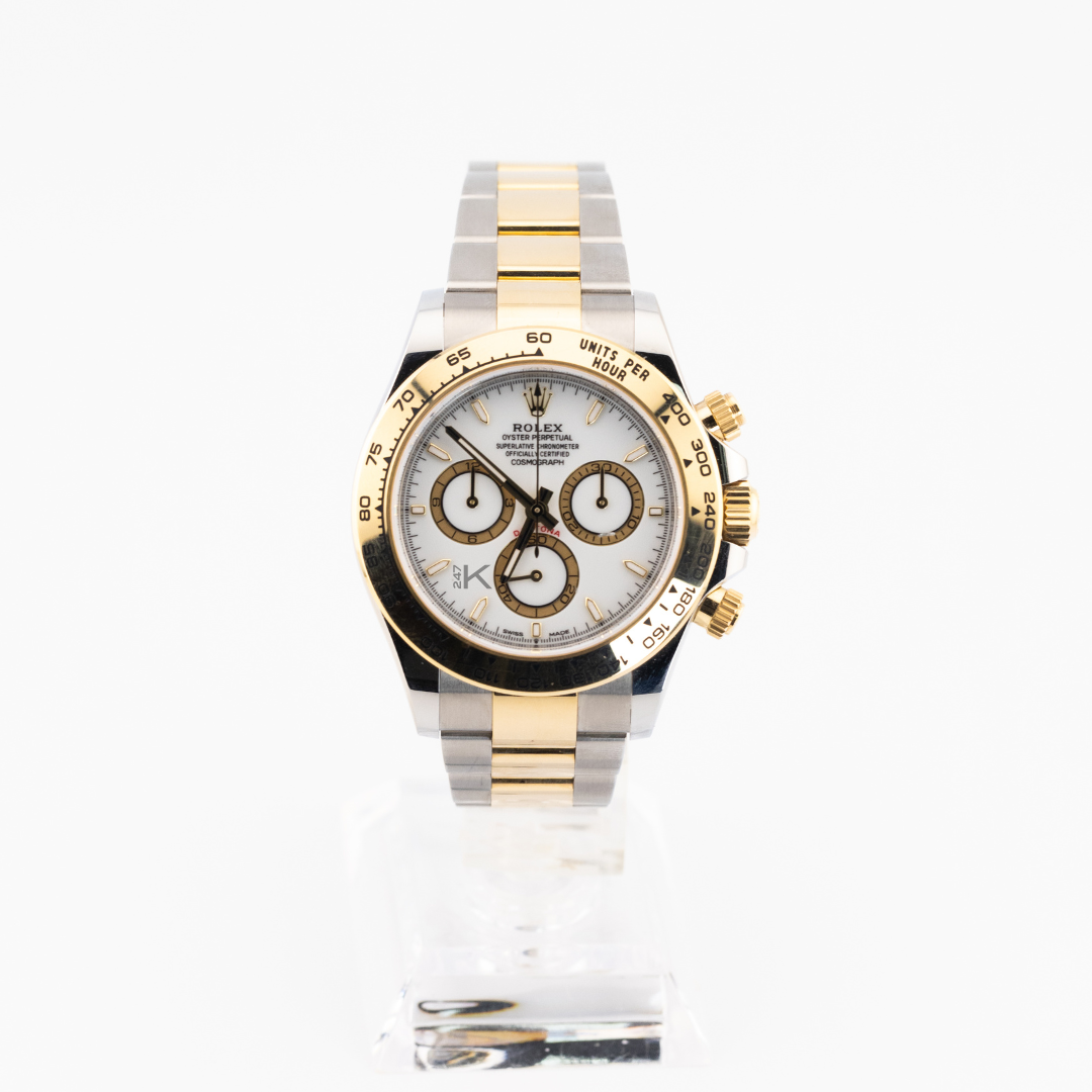 Rolex Steel & Gold Daytona White Dial 116503