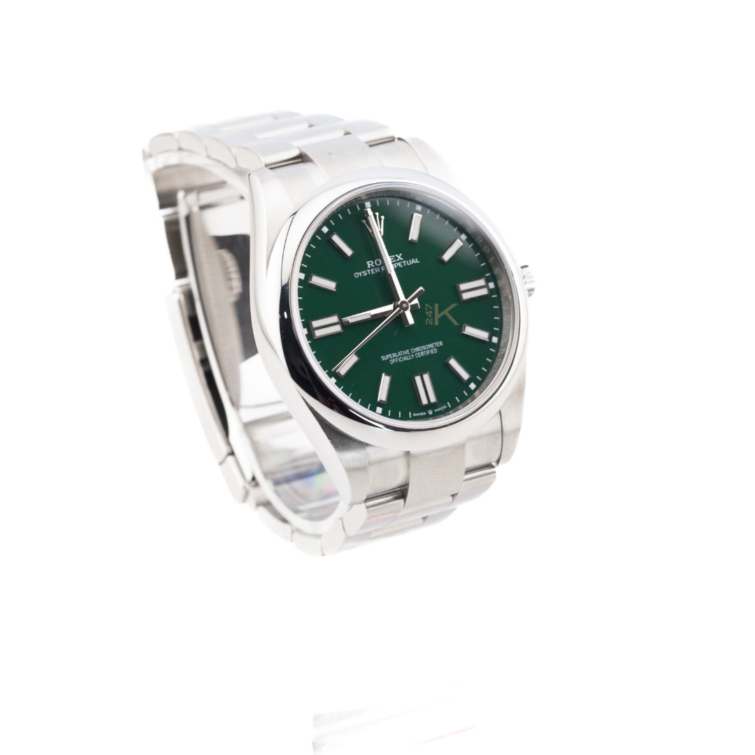 Rolex Oyster Perpetual Green Dial 124300