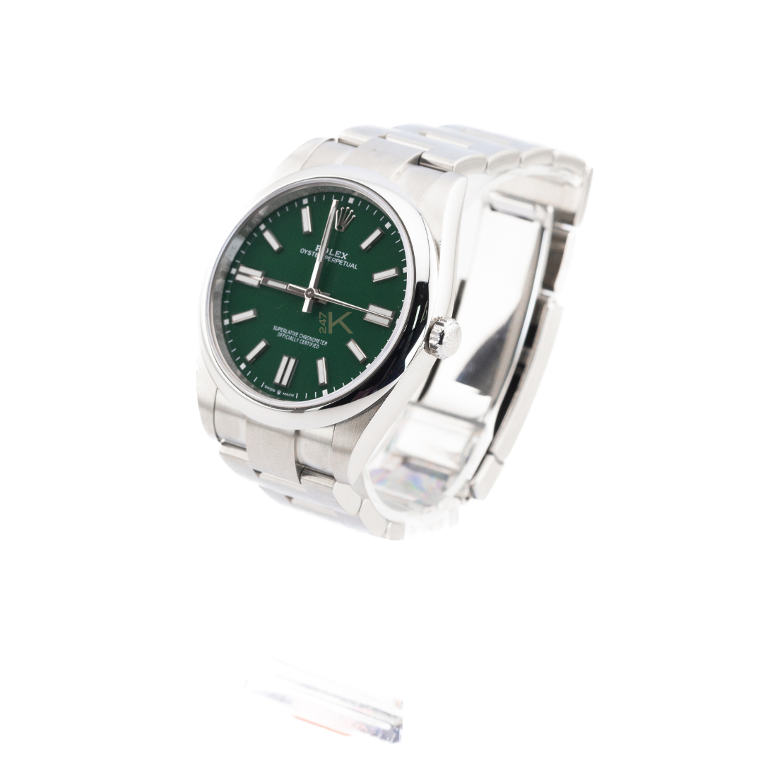 Rolex Oyster Perpetual Green Dial 124300