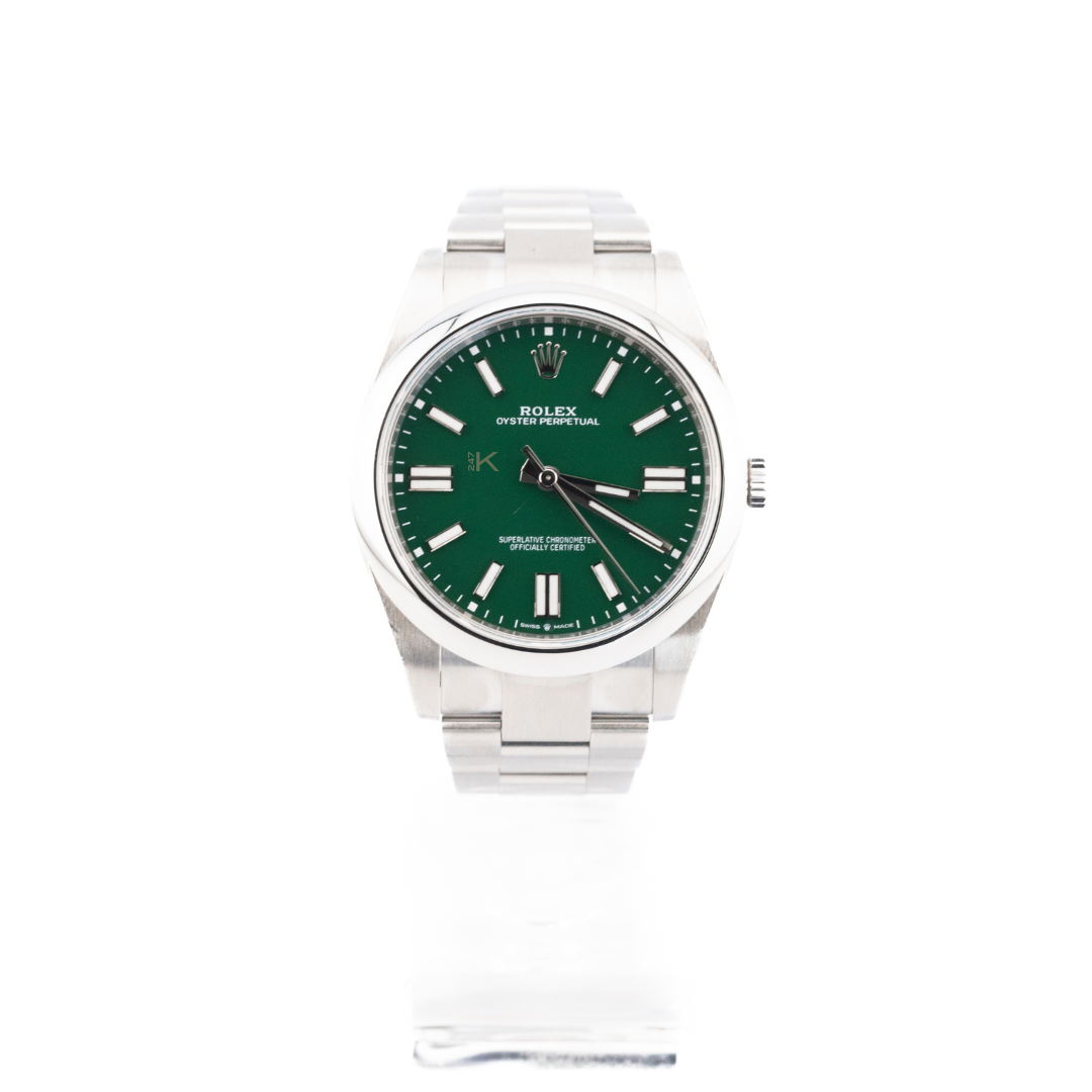 Rolex Oyster Perpetual Green Dial 124300
