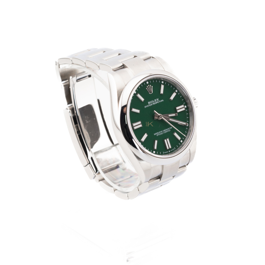 Rolex Oyster Perpetual Green Dial 124300