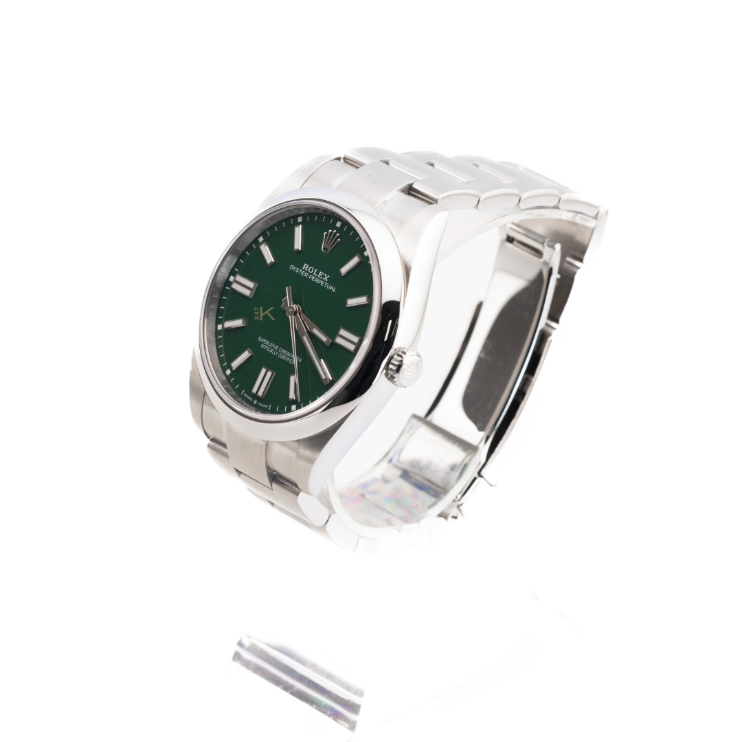 Rolex Oyster Perpetual Green Dial 124300