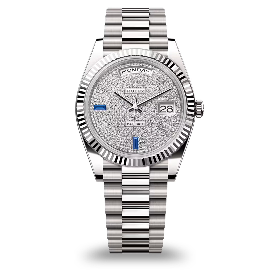 Rolex Day-Date 40 White Gold 'Pave Sapphire Dial' 228239