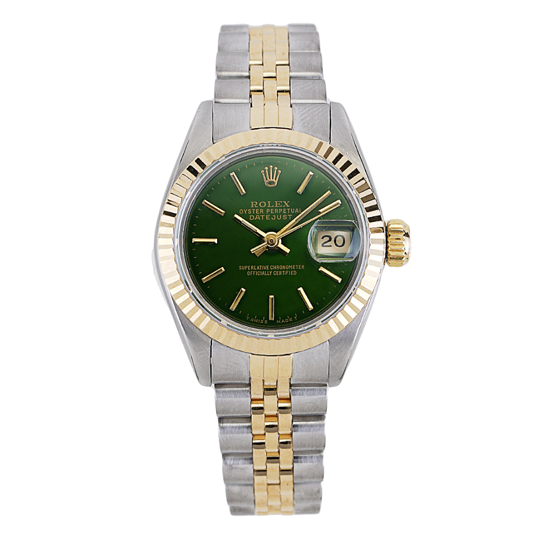 Rolex Ladies DateJust 26mm green dial 69173