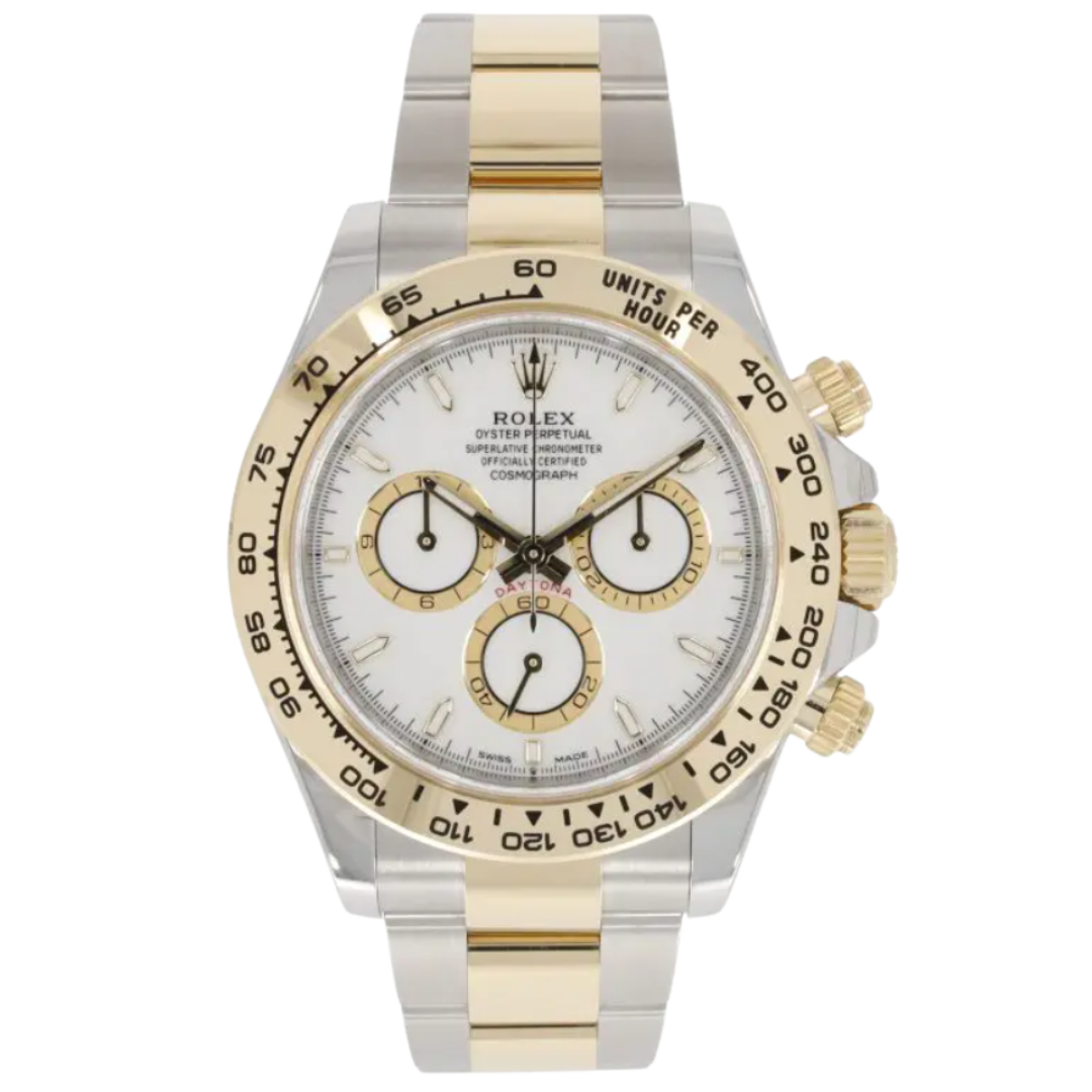 Rolex Steel & Gold Daytona White Dial 116503