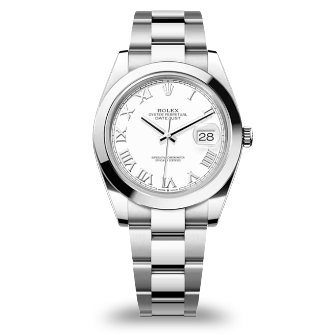 Rolex Datejust White Roman Dial 126300