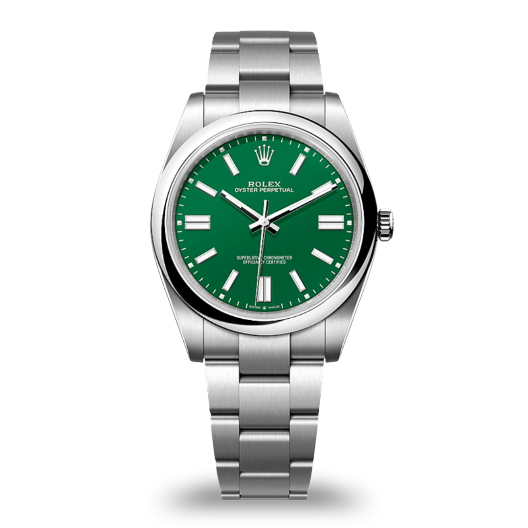 Rolex Oyster Perpetual Green Dial 124300