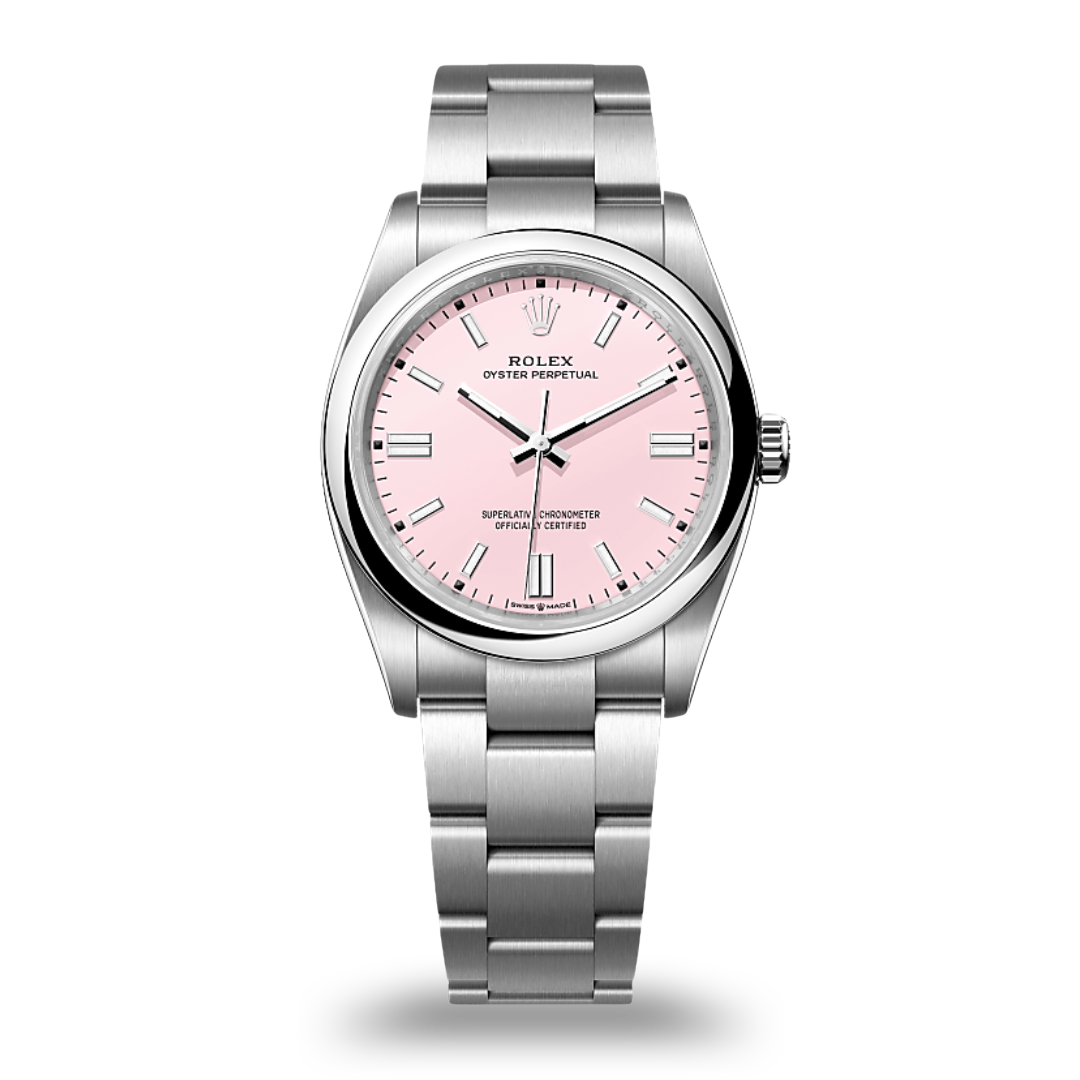 Rolex Oyster Perpetual Pink Dial 126000