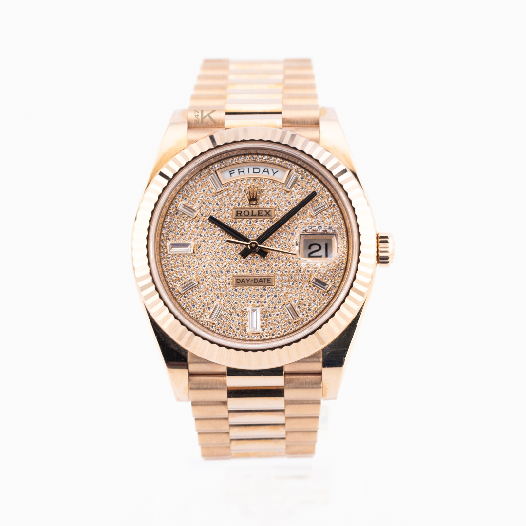 Rolex Day-Date Pave Dial 228235
