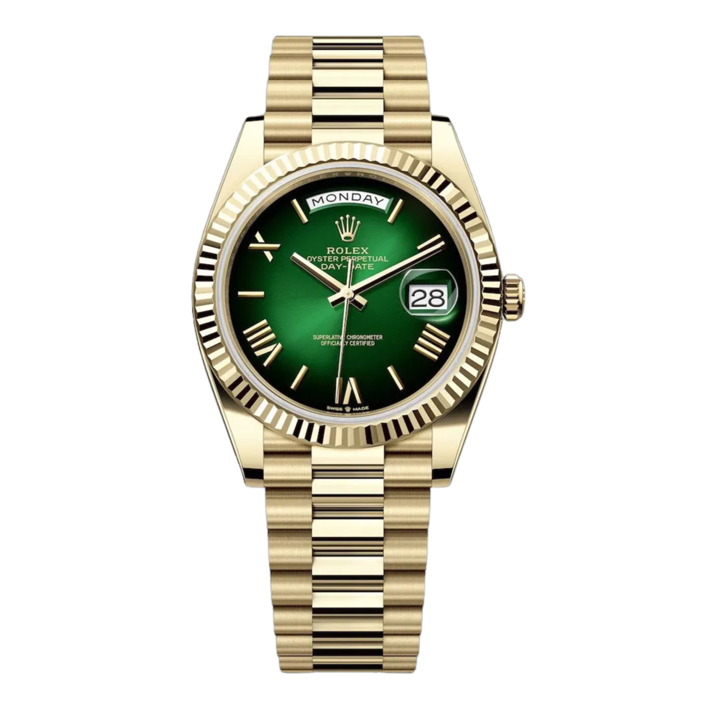 Rolex Day-Date Green Ombre Dial 228238