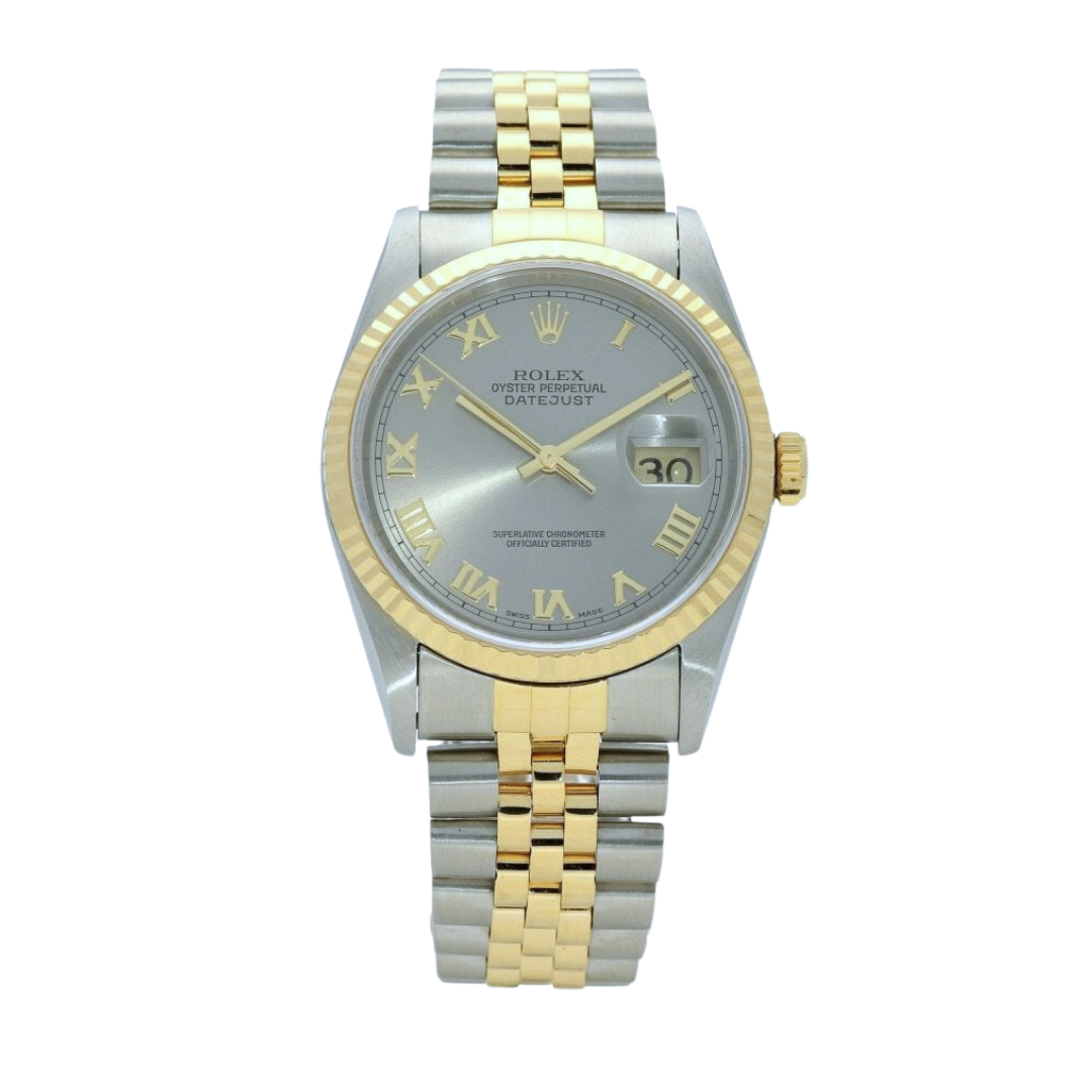 Rolex DateJust 16233 Silver Roman Dial