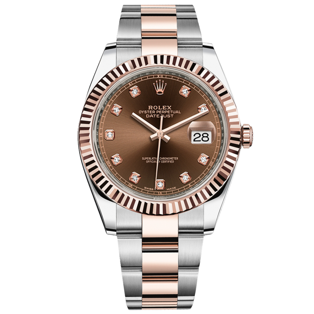 Rolex DateJust 41 Chocolate Diamond Dial 126331