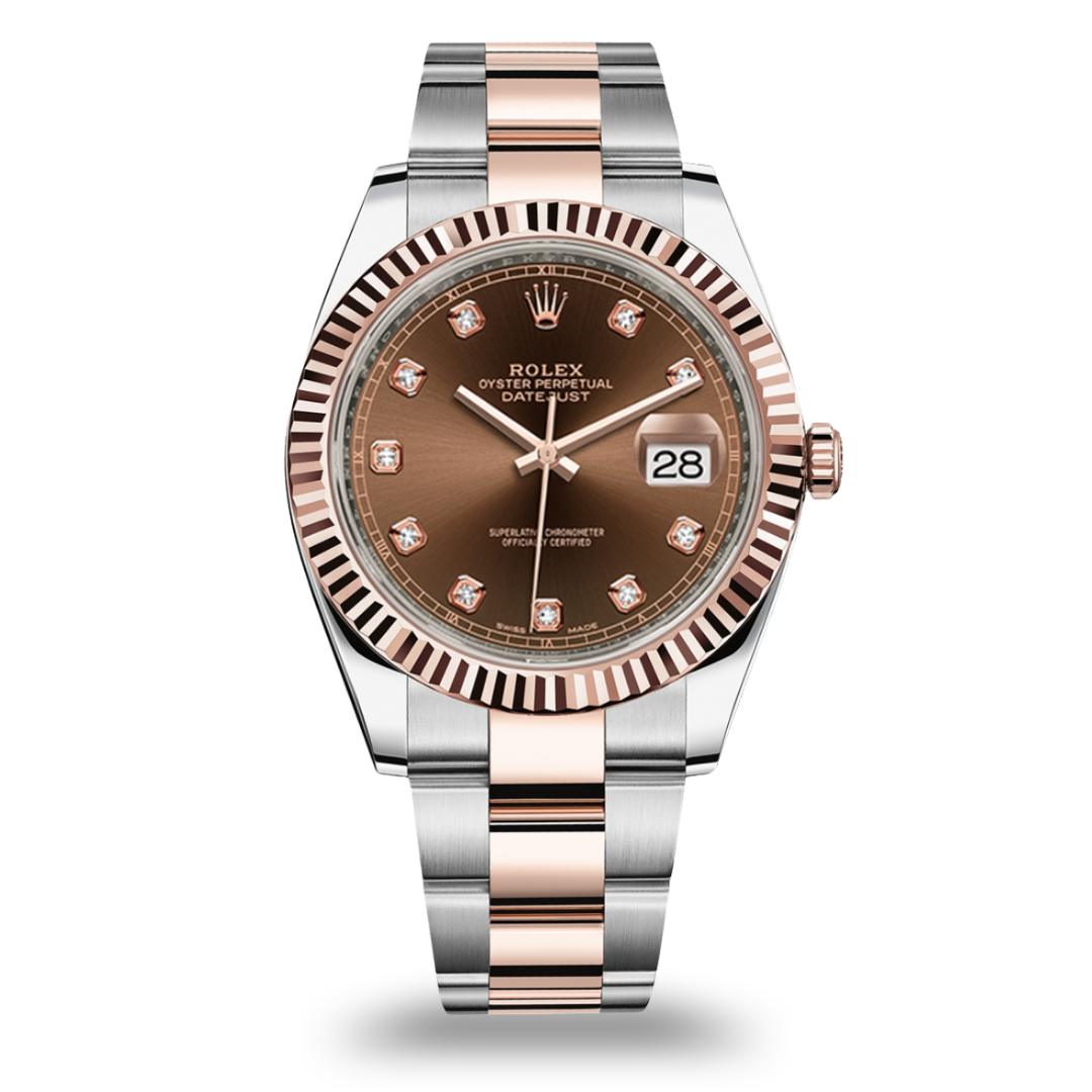 Rolex DateJust 41 Chocolate Diamond Dial 126331