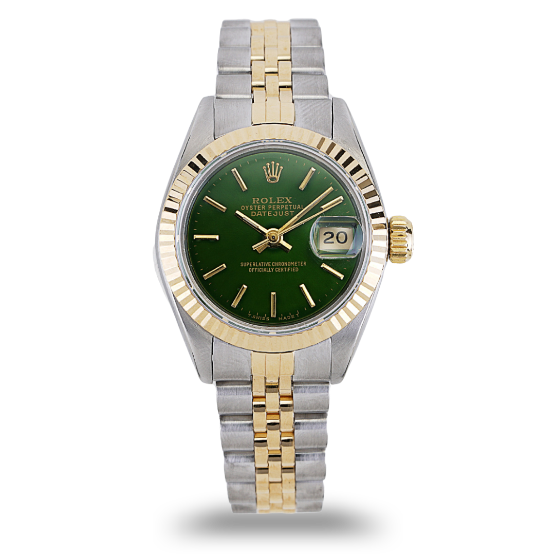 Rolex Ladies DateJust 26mm green dial 69173