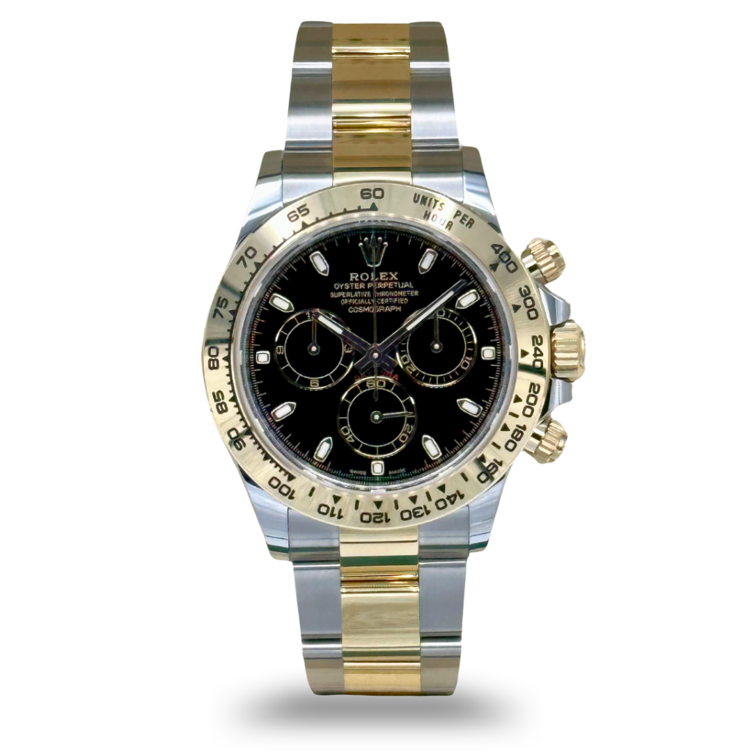 Rolex Steel & Gold Daytona Black Dial 116503